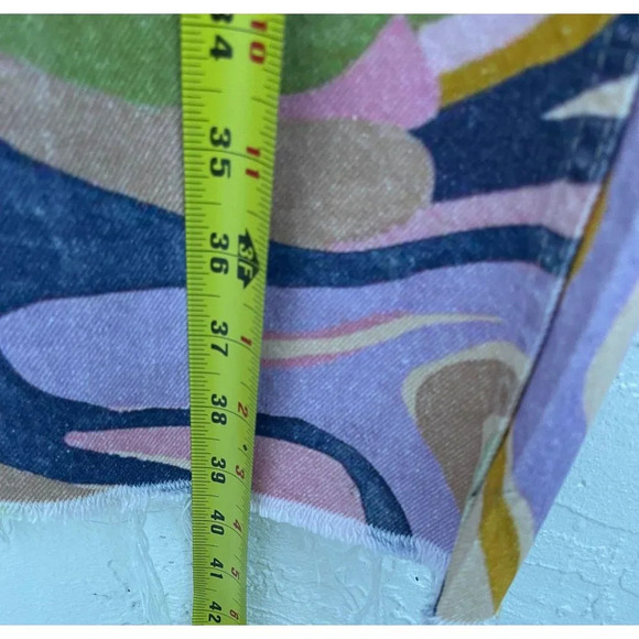 Zara Womens Mid Rise Straight Leg Marble Jeans Multicolor Size 2 - Picture 7 of 16